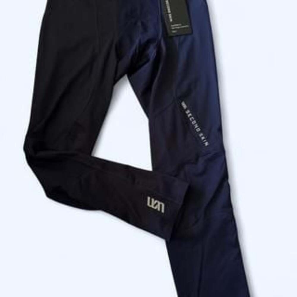 Second Skin Men's Compression Leggings, Blue, Small - Athletic Activewear